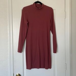 Abercrombie Dusty Rose Long Sleeve Dress. NWT
